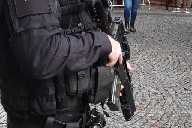 Armed police were sent to Windmill Lane, near Firth Park, after reports of an out of control dog, which injured two people. The dog was destroyed. Picture: David Kessen, National World.