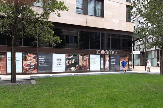 Cosmo restaurant in Sheffield has been closed  all summer, but bosses have now confirmed a re-opening date Picture: David Kessen, National World
