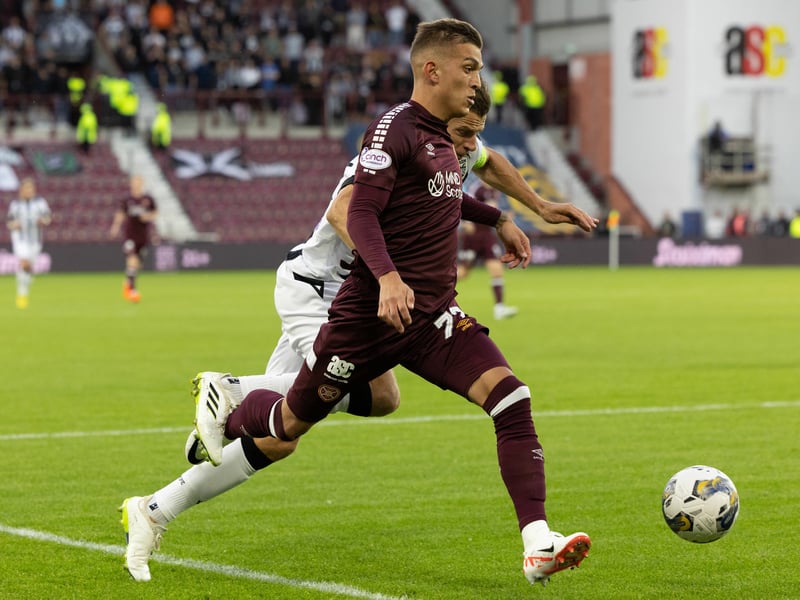 Enjoyed a bright start in the first leg and won the penalty which gave Hearts an early lead. He faded thereafter and was also quiet at Dundee, so the Toumba offers an opportunity to show his true capabilities.