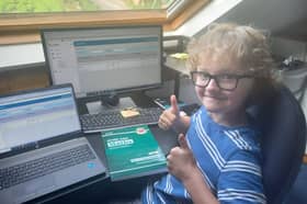 Sheffield youngster Richard Clarke has passed his maths GCSE, at the age of just nine. Picture: Richard Clark / SWNS