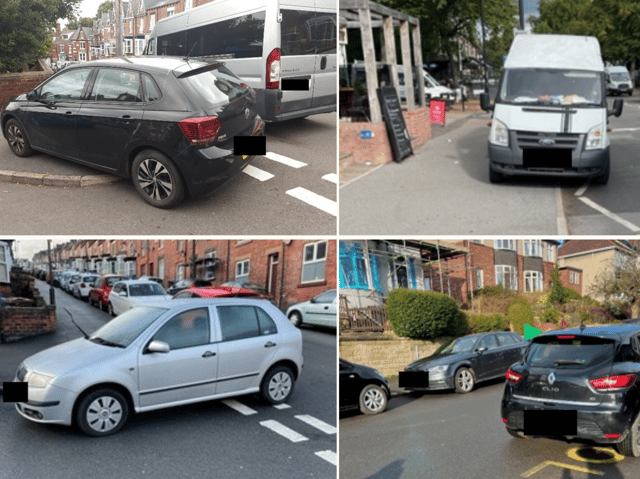 South Yorkshire Police's bad parking operation has made the final for a national award. (Photos courtesy of South Yorkshire Police)