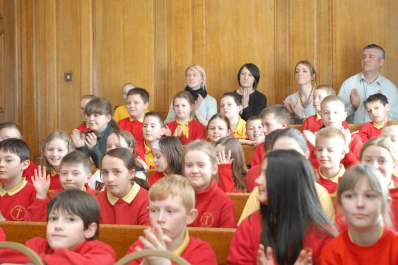 Another scene from the Year 5 debating competition. Who do you recognise among these pupils? Photo: CL