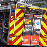 Three fire engines were sent to Skelton Grove, Sheffield, when a bin store went up in flames