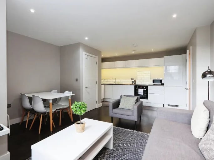 The apartments have their modern design listed as a "key feature" (Photo courtesy of Zoopla)