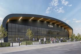 The brand new sports arena at Sheffield's Olympic Legacy Park will be named the "Canon Medical Arena" for the next decade. (Photo courtesy of Sheffield Sharks)
