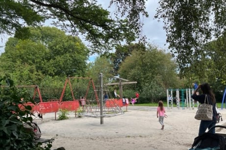 The popular children’s playground has a zip-wire for older children and plenty for toddlers, too, including a sandpit.