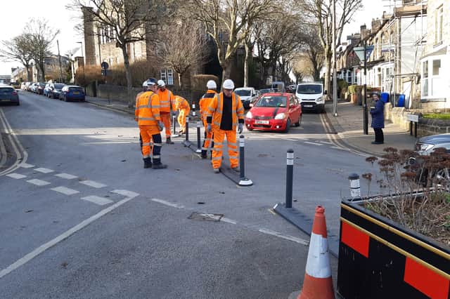 This part of the Crookes and Walkey Active Travel Zone on Western Road was removed. Picture: David Kessen, National World