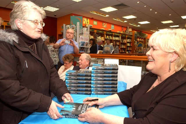 Author Sheila Quigley got lots of love and support for her book signing in 2006.