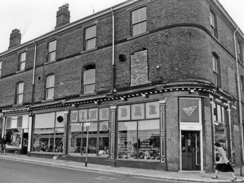 Mr. Kites Celebrated Wine Bar and Bistro Restaurant, on Devonshire Street, at the junction with Broomhall Street, Sheffield, in July 1981. Photo: Picture Sheffield/Sheffield Newspapers