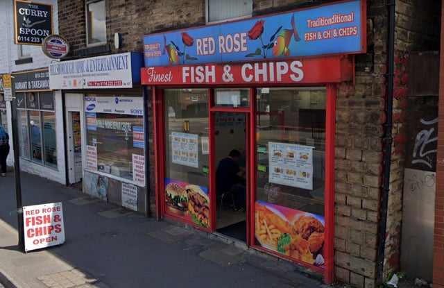 Red Rose, on 139 Bradfield Road, has a 4.7 out of 5 star rating, and 152 reviews. One person said: "Big portion sizes for a very reasonable price. The food itself was delicious also. One of the best chippies I've been to. Definitely one to return to whenever I'm back in Sheffield."