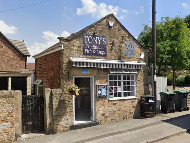 Tony's Fish and Chips, on 23 Chapel Street, is a little further out in Mosborough, but is highly rated. It has a 4.6 out of 5 star rating, and 598 reviews. One customer said: "We had chips, cod and peas. The chips were soft, the batter on the fish was thin and crispy, well cooked. The peas were perfect. I'll be making a 7 mile drive in future from manor park to eat from here in future."