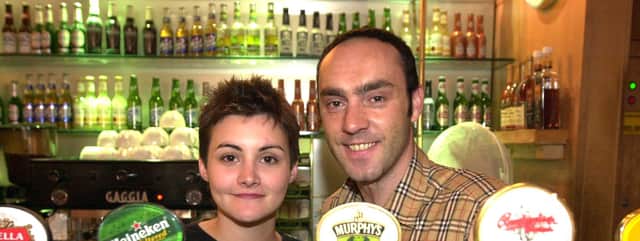 Assistant manager Catherine Ince and manager Harold Senior at the Halcyon pub on Devonshire Street, Sheffield.