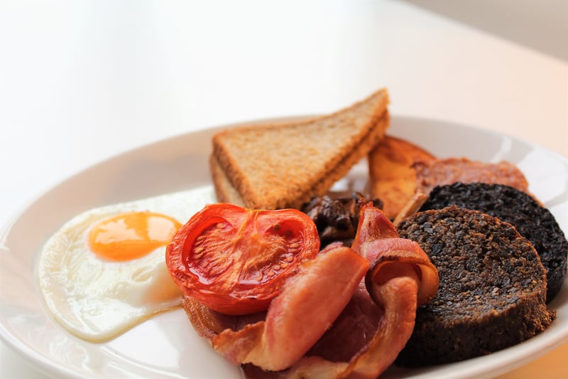 Pop into the Willow Tea Rooms on Buchanan Street for a traditional full Scottish breakfast with there also being a vegetarian breakfast. 