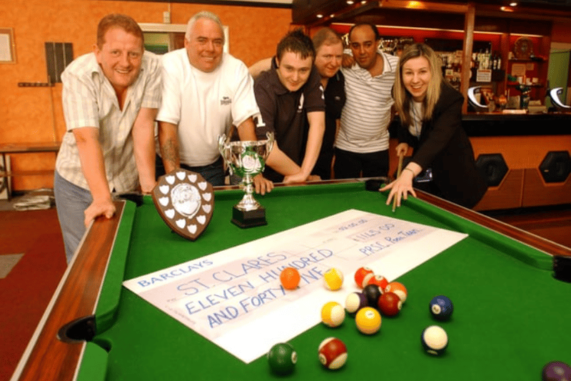Park Road Social Club members were on target to help St Clare's Hospice with a huge boost of more than £1,100 in a 2005 fundraiser. Were you one of the club members who took part? Photo: CL