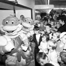 The Teenage Mutant Ninja Turtles were huge in the 90s and remain popular with children today. The heroes in a half shell are seen here entertaining the crowd at Meadowhall Savacentre in September 1990