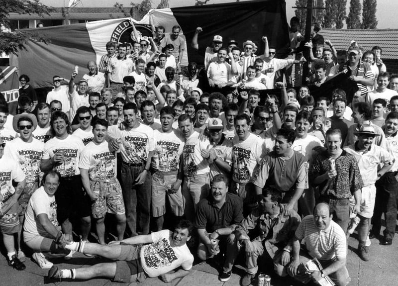 Sheffield United FC Supporters Club members in May 1990