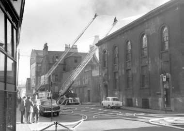 Fire destroyed The Metropole Theatre building on Stockwell Street in October 1961. The New Metropole opened at St George’s Cross the following year. 
