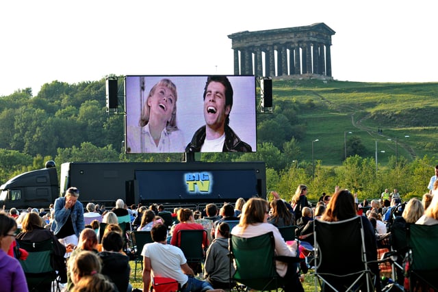 Watching Grease in the sunshine in 2011.