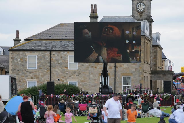 Open air films were a big hit at Seaham Carnival.