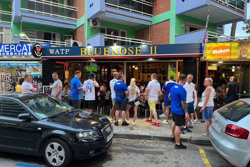 For those loyal Rangers fans living or holidaying in mainland Spain - the best place to catch a big match is at the Bluenose II in the beach city of Salou.