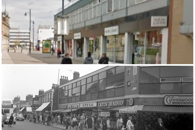 The changing face of Crowtree Road in 1962 and 2017 (Google Maps).