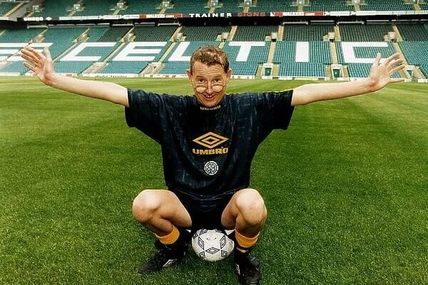 Actor Kevin Kennedy who played Curly Watts in Coronation Street fulfilled his dream of playing at Celtic Park in 1997.