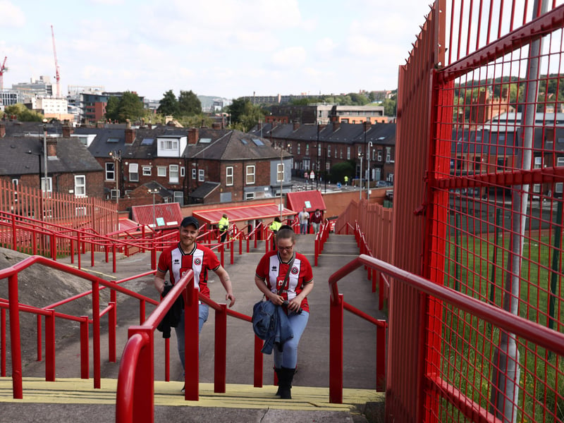 Blades fan gallery v Everton
