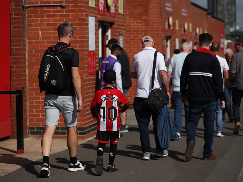 Blades fan gallery v Everton
