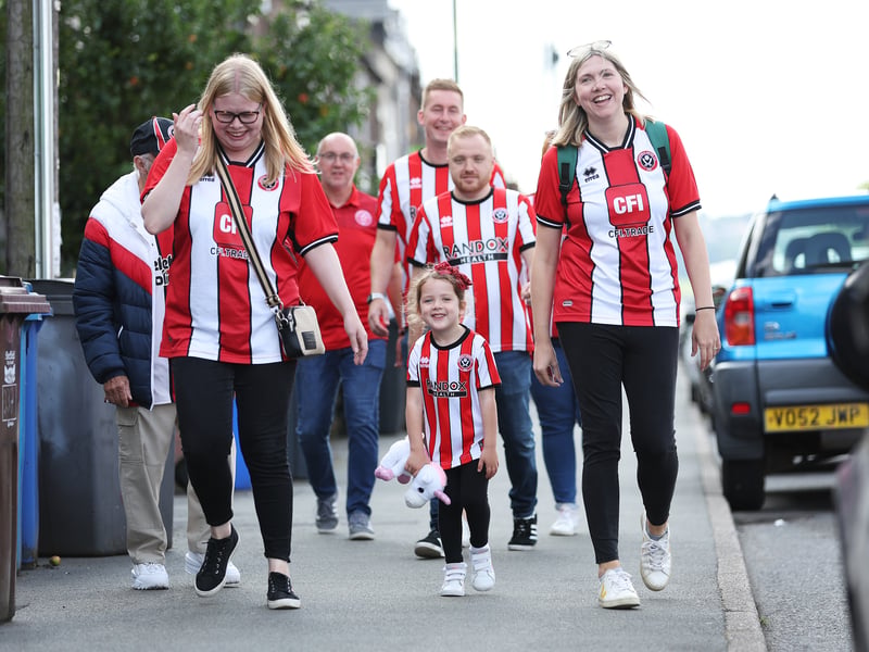 Blades fan gallery v Everton