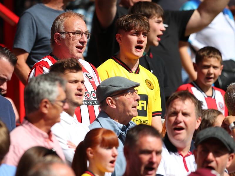 Blades fan gallery v Everton