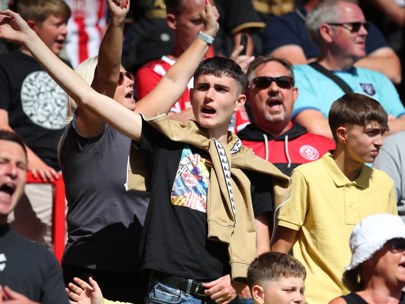 Blades fan gallery v Everton