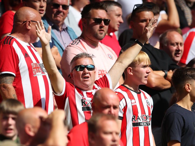 Blades fan gallery v Everton