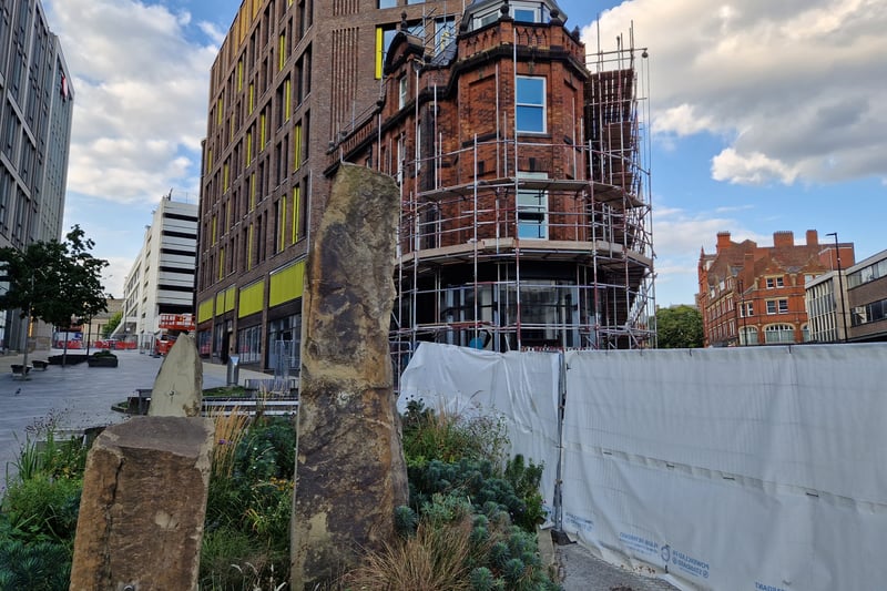 Corner of Pinstone Street and Cambridge Street. The renovations will bring it back into use for the first time in over seven years.