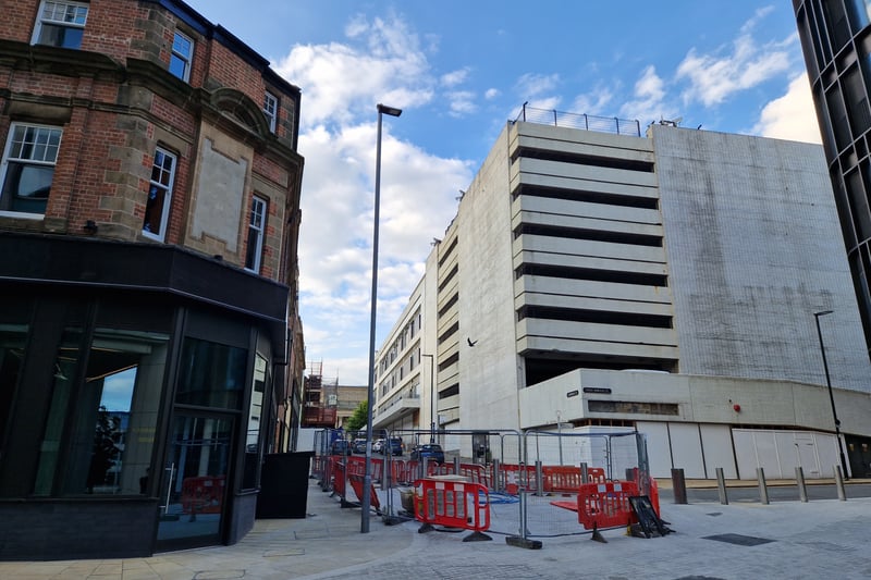 Cambridge Street, 2023, when both Cole Brothers and Henry's Cafe Bar are both gone - but plans are in place to bring them back into use.