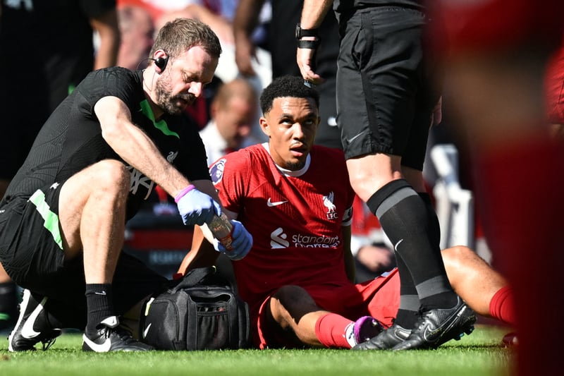 The Reds vice-skipper is sidelined after he limped off with a hamstring injury against Villa. 