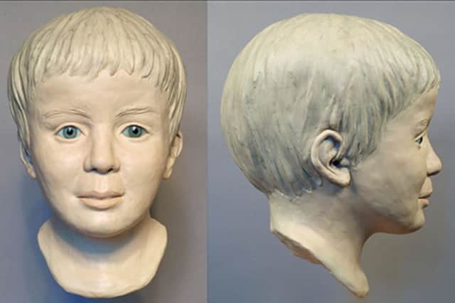 Kerry Needham has said the facial reconstruction 'has a look of Ben' and called on police to investigate a possible link to her son's disappearance earlier this week. Picture: Interpol