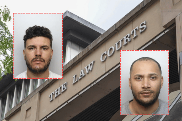 Callum Zide (left) and Rahim Ahmed (right) have been jailed for a combined total of over 20 years over their part in a Class A drugs operation 