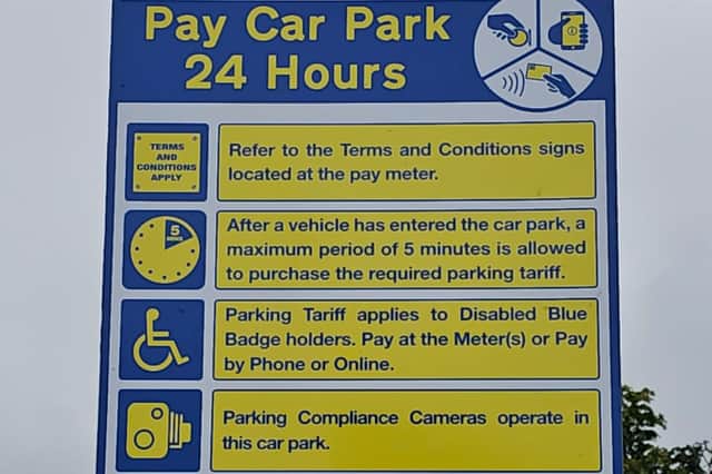 Excel Parking gives drivers five minutes to pay.