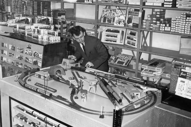 The model railway department at Sheffield's old Redgates toy store, at the top of The Moor