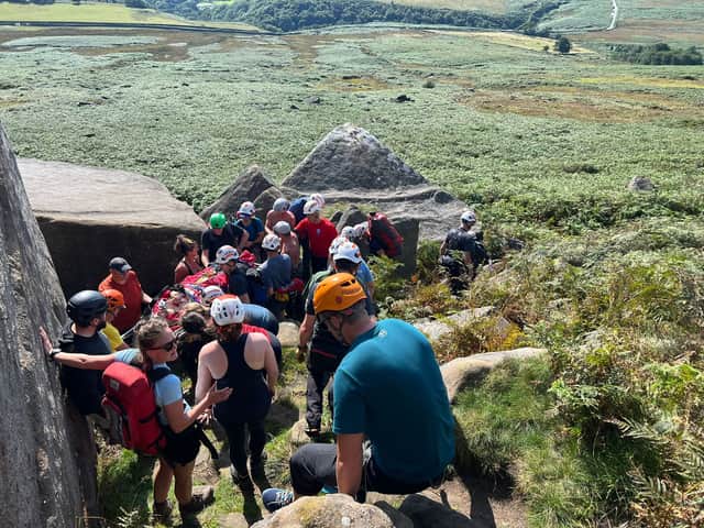 Crew members from the Edale Mountain Rescue Team responded to a number of incidents on Sunday. (Photo courtesy of Edale Mountain Rescue)