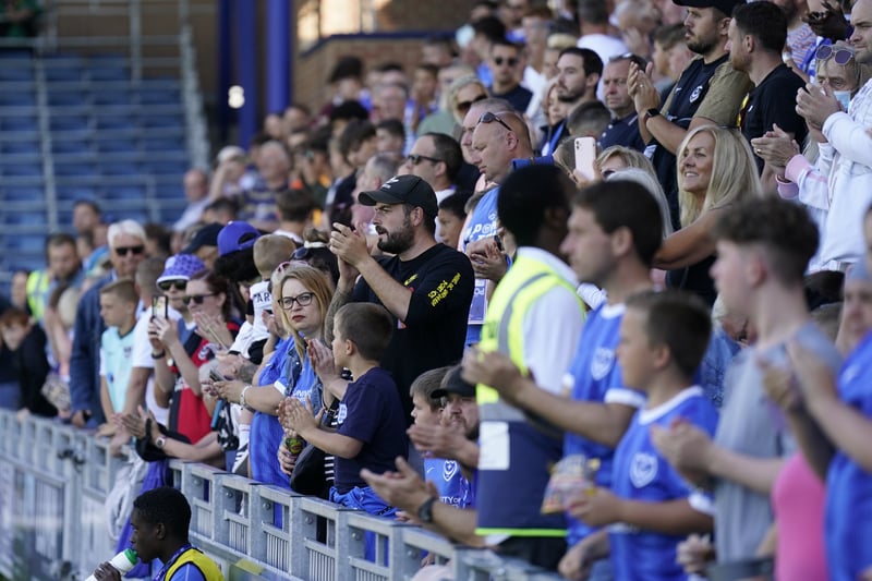 Fans celebrate win over Peterborough United