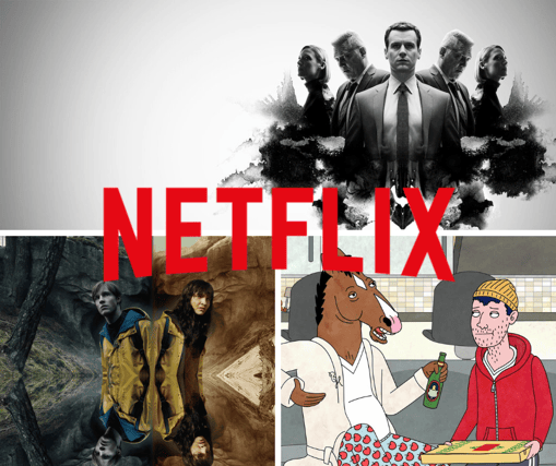 Here are the 10 most highly rated Netflix Original TV shows. Cr. Netflix