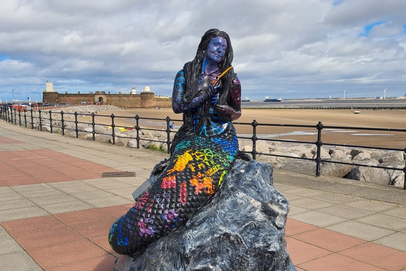 New Brighton’s beautiful mermaid, captured by Phyllis Hepworth Walker.