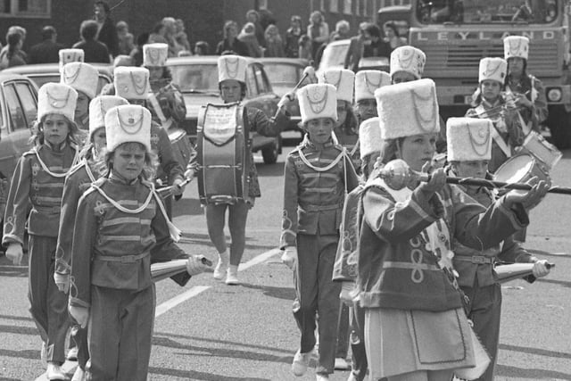 The Hussars at the East End Carnival in 1976.