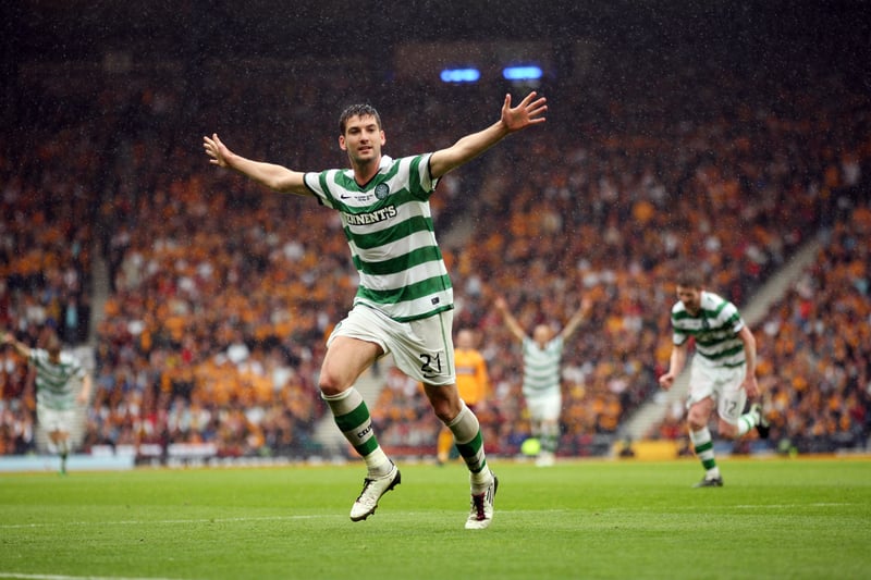 After seizing his opportunity to impress with both hands, Mulgrew became renowned for his dominance in the air and providing excellent distribution from the back.  He rounded out the 2010/11 season by scoring the final goal in a 3-0 Scottish Cup Final victory over Motherwell.