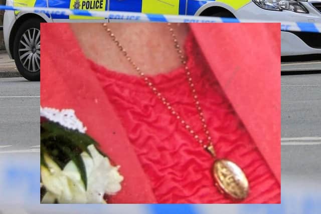 Members of the public are being asked for their help to reunite an elderly resident with a locket containing their 'only' picture of a loved one, which was stolen during a burglary at their home in a Sheffield suburb