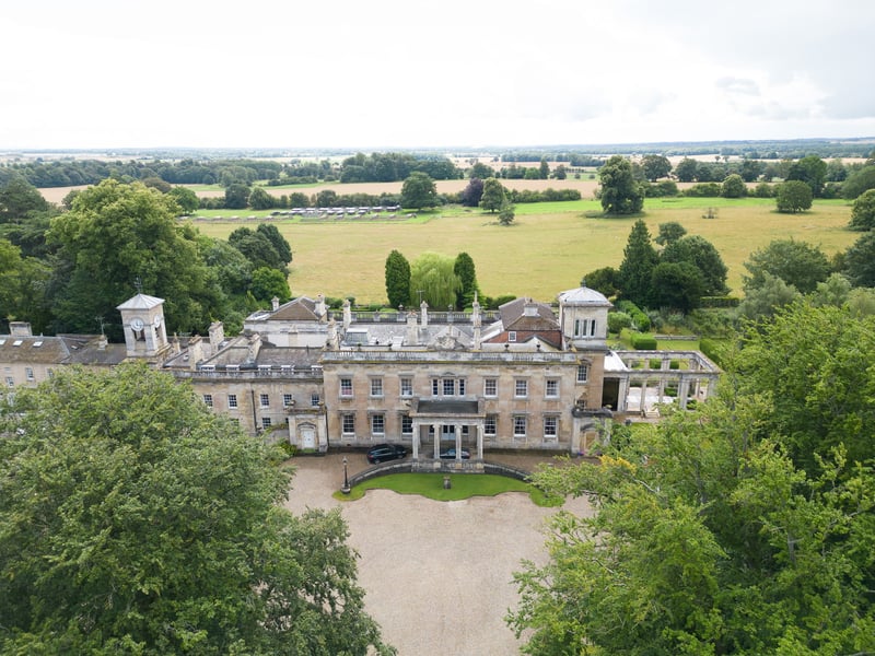 A birdseye view of the property 