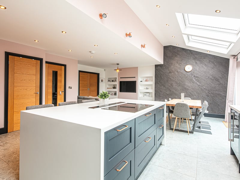 The house features an "impressive" open plan living space. (Photo courtesy of Spencer Estate Agents)