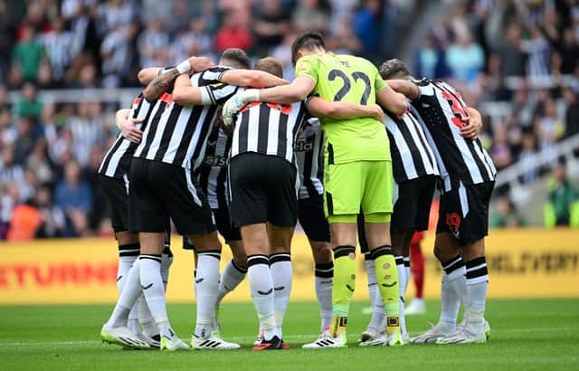 Newcastle United player ratings from the 2023-24 season so far. (Photo by Stu Forster/Getty Images)