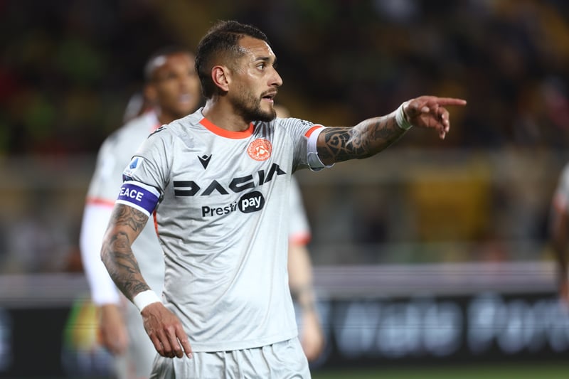 Formerly of Watford, the versatile midfielder is a former Argentina international and still has a couple of decent seasons left in him. The 32-year-old scored five goals in 36 appearances for Udinese in Italy last season.